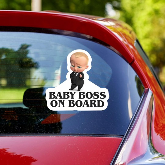 Αυτοκόλλητο αυτοκινήτου Baby Boss on board 20079