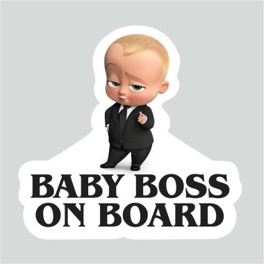 Αυτοκόλλητο αυτοκινήτου Baby Boss on board 20079 2