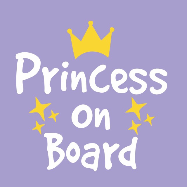 Αυτοκόλλητο αυτοκινήτου Princess on board 20078