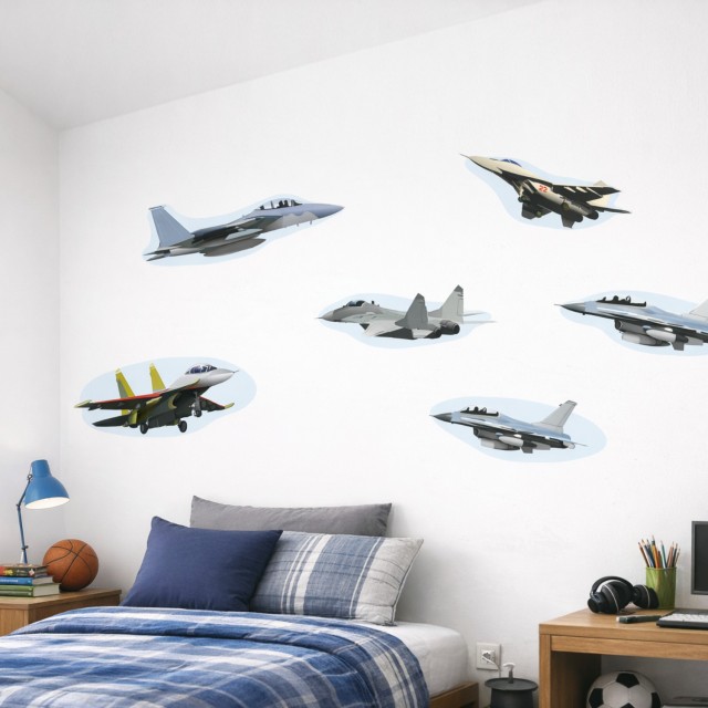 Αυτοκόλλητο τοίχου - Μαχητικά αεροπλάνα 1279448