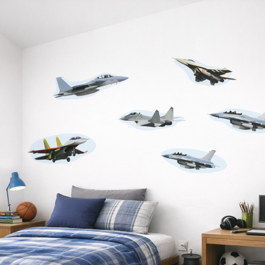 Αυτοκόλλητο τοίχου - Μαχητικά αεροπλάνα 1279448