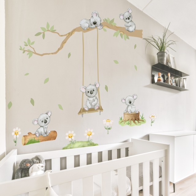 Αυτοκόλλητα τοίχου - Αρκουδάκια κοάλα  1278229