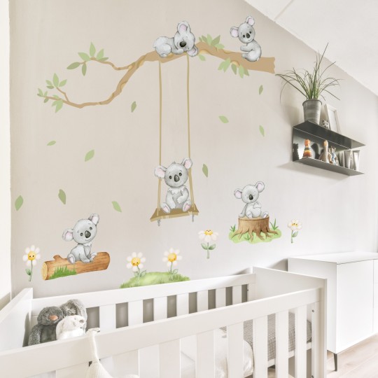 Αυτοκόλλητα τοίχου - Αρκουδάκια κοάλα  1278229