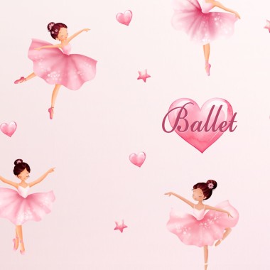 Αυτοκολλητα τοίχου παιδικά - Μικρές Μπαλαρίνες 1278839 2