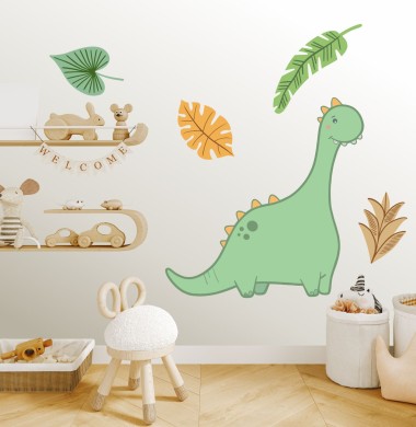 Αυτοκόλλητα τοίχου παιδικά  -  Χαριτωμένος Δεινόσαυρος 1279021