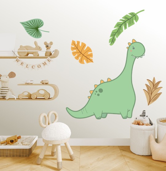 Αυτοκόλλητα τοίχου παιδικά  -  Χαριτωμένος Δεινόσαυρος 1279021