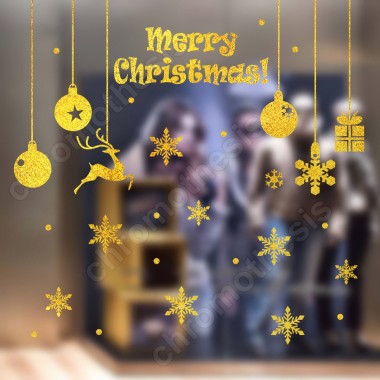 Αυτοκόλλητο Christmas balls 129013 2