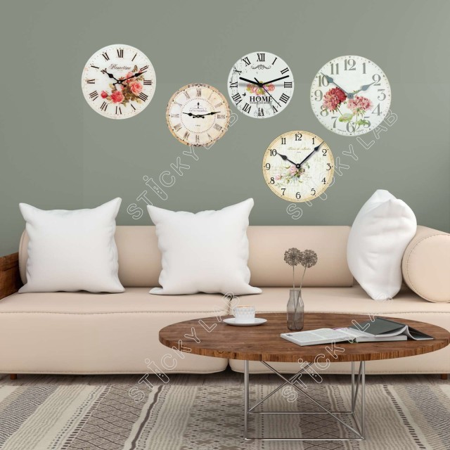 Αυτοκόλλητα τοίχου - Vintage clocks 1279091-0