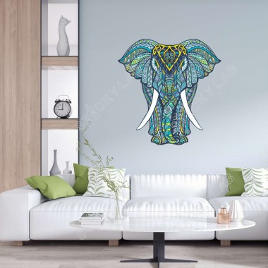 Αυτοκόλλητο τοίχου Ethnic African Elephant 140001 2