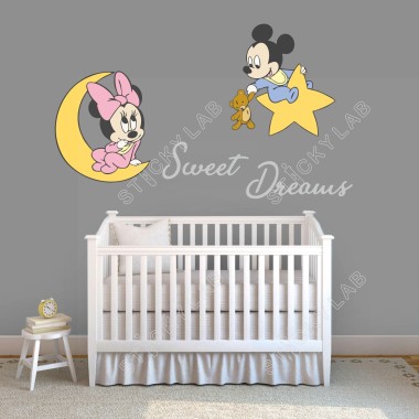 Αυτοκόλλητο τοίχου - Micky & Minnie mouse 1280551 2