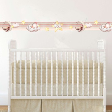 Μπορντούρα παιδική watercolor Cute Animals B150006 2