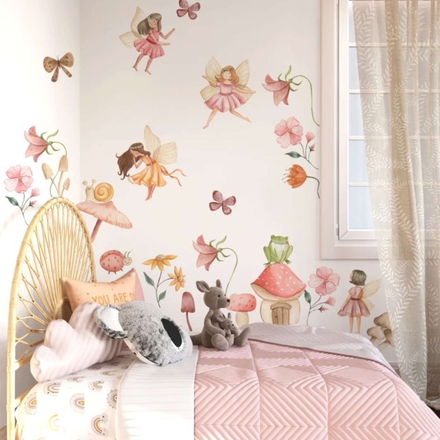 Αυτοκολλητο τοίχου Watercolor Fairies Garden 1279001-3