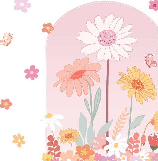 Αυτοκόλλητο τοίχου Flowers Arch 1278998-0