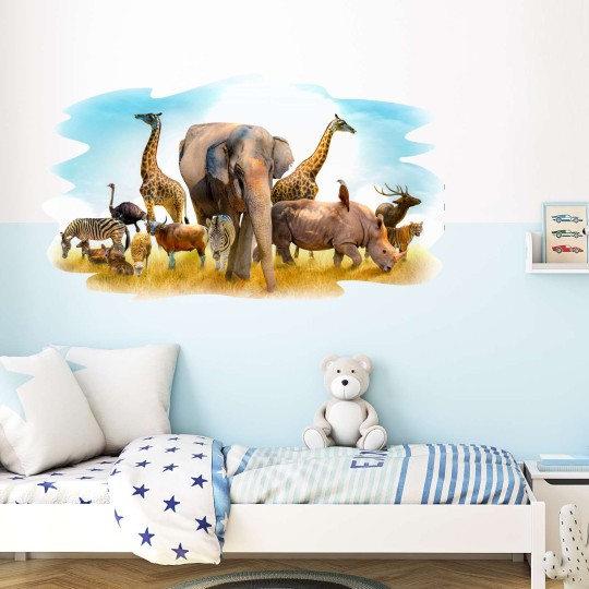 Αυτοκόλλητο τοίχου Safari Poster 1278863