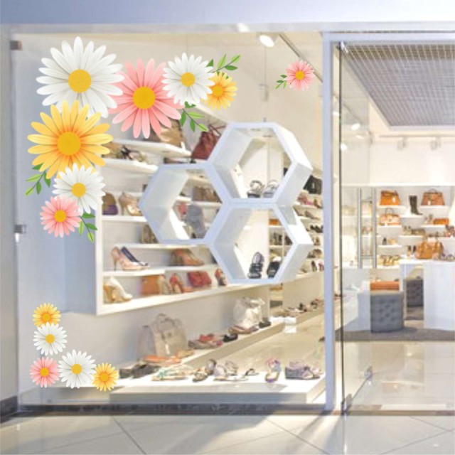 Αυτοκόλλητο βιτρίνας Spring Daisies 11003-0