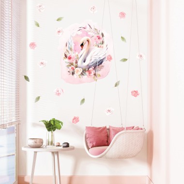 Αυτοκόλλητα τοίχου - White swans 1279338 2