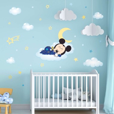 Αυτοκόλλητο τοίχου - Micky mouse sleeping 1280552 2