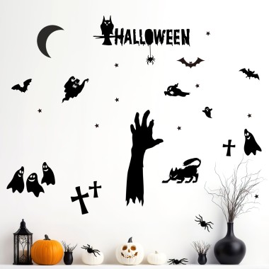 Αυτοκόλλητα τοίχου halloween 24001 2