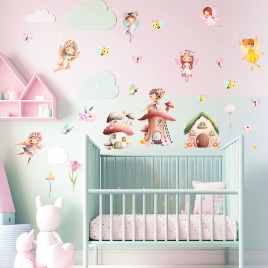 Αυτοκολλητο τοίχου Fairies houses 1279000-0 Αυτοκολλητο τοίχου Fairies houses 1279000-0