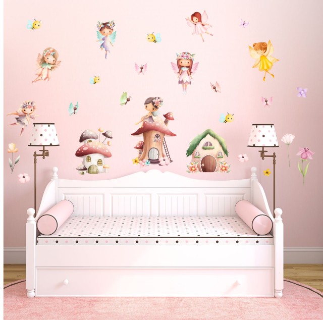 Αυτοκολλητο τοίχου Fairies houses 1279000-3