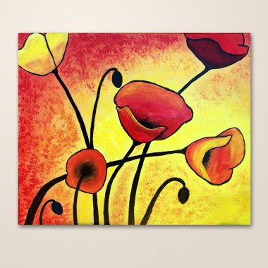 Πίνακας Ελαιογραφία Παπαρούνες 118031 2