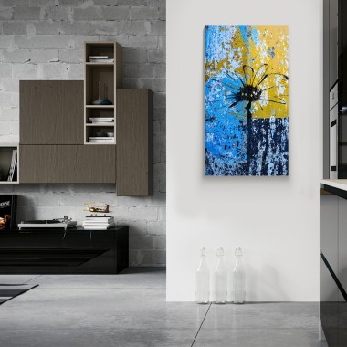 Πίνακας Blue flower 118042 2