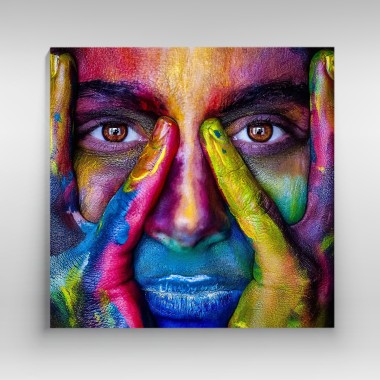 Πίνακας Colorful face 118074 2