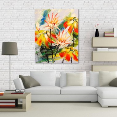 Πίνακας Πολύχρωμα λουλούδια 118257 2