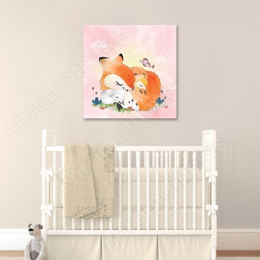 Πίνακας Μαμα αλεπού και αλεπουδάκια 118280 2