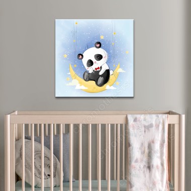 Πίνακας Little Panda on the moon 118284 2