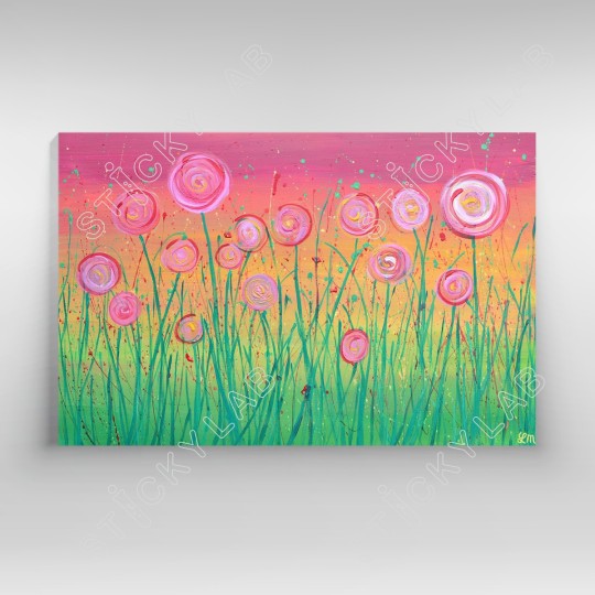 Πίνακας Pink Flowers 115006