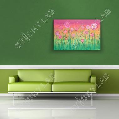 Πίνακας Pink Flowers 115006 2