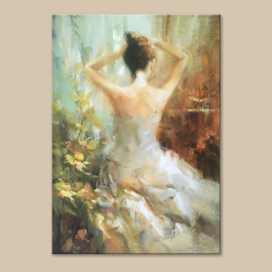 Πίνακας Woman in white dress 116108-0 Πίνακας Woman in white dress 116108-0