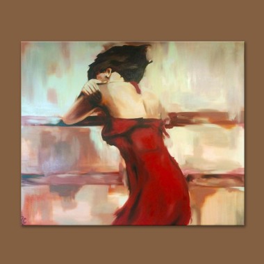 Πίνακας Lady in red 116109 2