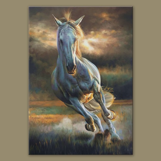 Πίνακας Running White Horse 116128 Πίνακας Running White Horse 116128