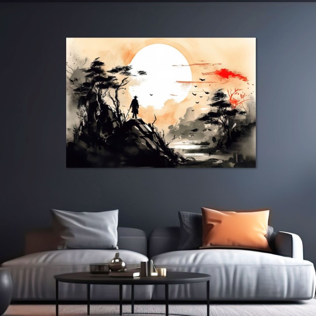 Πίνακαςσε καμβά Japanese landscape 114002-1