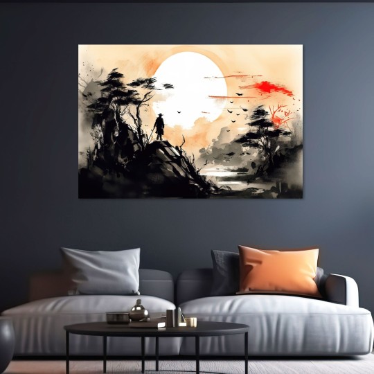 Πίνακαςσε καμβά Japanese landscape 114002-1 Πίνακαςσε καμβά Japanese landscape 114002-1