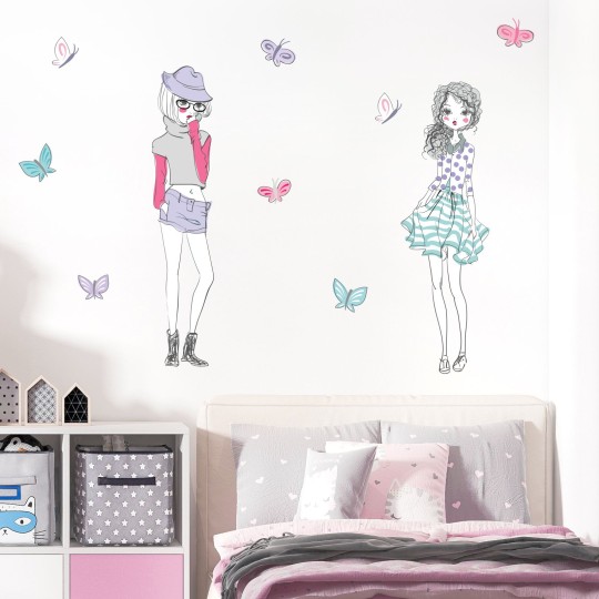 Αυτοκόλλητα τοίχου Fashion girls 1278895