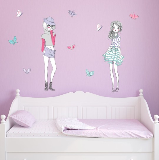 Αυτοκόλλητα τοίχου Fashion girls 1278895