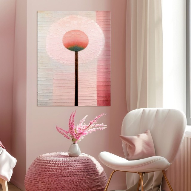 Πίνακας Μίνιμαλ Αφηρημένο λουλούδι 114904