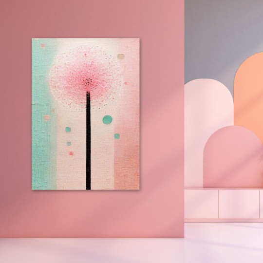 Πίνακας Μίνιμαλ Αφηρημένο λουλούδι 114906