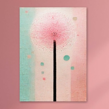 Πίνακας Μίνιμαλ Αφηρημένο λουλούδι 114906 2