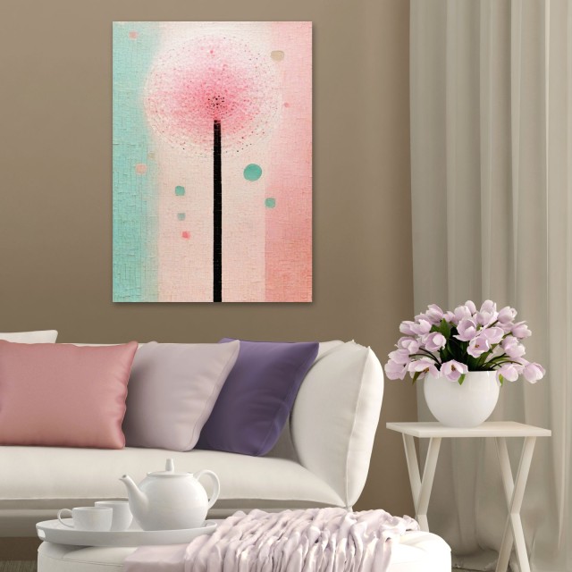 Πίνακας Μίνιμαλ Αφηρημένο λουλούδι 114906