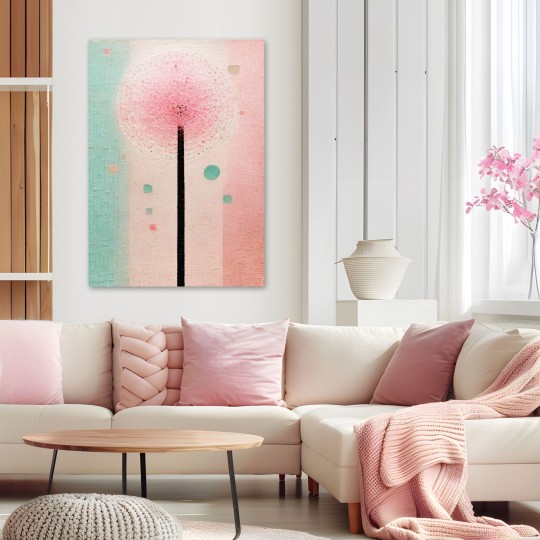 Πίνακας Μίνιμαλ Αφηρημένο λουλούδι 114906