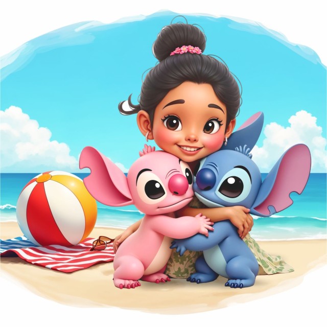Παιδικά Αυτοκόλλητα τοίχου Lilo & Stitch 1278774