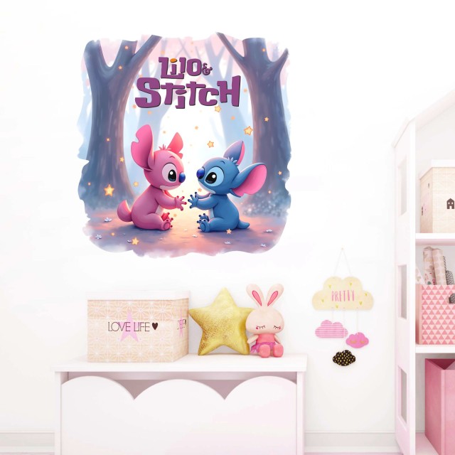 Παιδικά Αυτοκόλλητα τοίχου Lilo & Stitch 1278751
