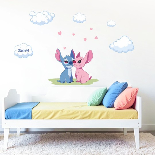 Παιδικά Αυτοκόλλητα τοίχου Lilo & Stitch 1278750