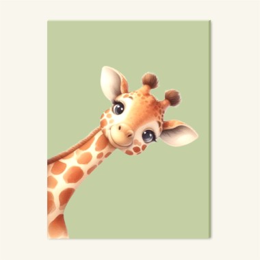 Παιδικός πίνακας σε καμβά Καμηλοπάρδαλη (30x40 cm) 117003