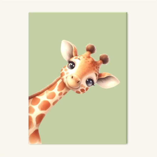 Παιδικός πίνακας σε καμβά Καμηλοπάρδαλη (30x40 cm) 117003
