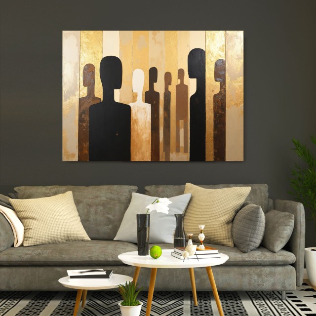 Πίνακας σε καμβά Abstract People 114907